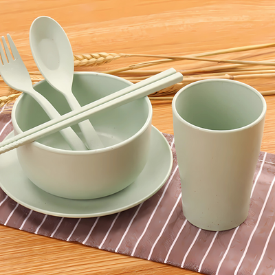 Wheat Straw 6 Pieces Dinner Set