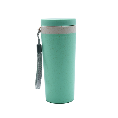 Wheat Straw Water Bottle Green