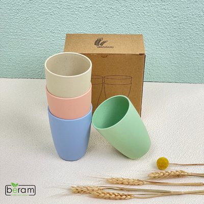 Wheat Straw 300ml Cup Set