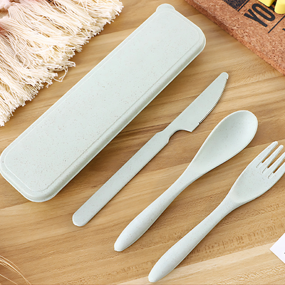 Wheat Straw Cutlery Set Green