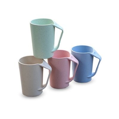 Wheat Straw 450ml Mugs Set of 4