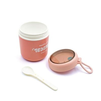 Wheat straw 510ml Lunch box Pink