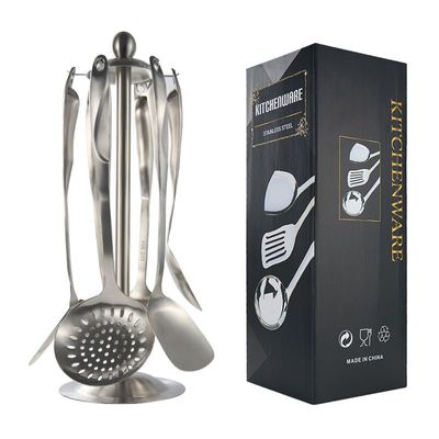 Stainless Steel S-Shaped Cookware Set with Stand