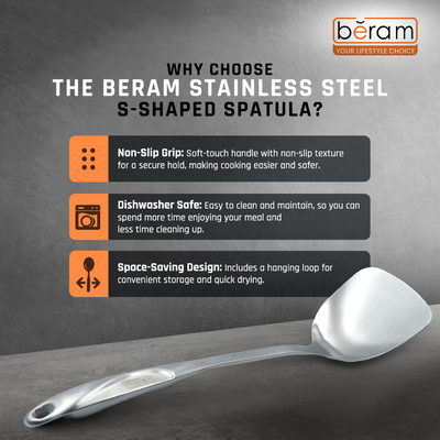 Stainless S-Shaped Steel Spatula