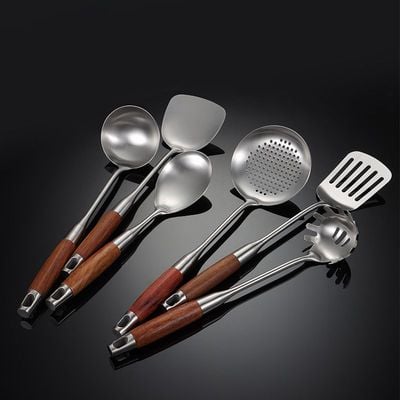 Stainless Steel Wooden Pasta Server