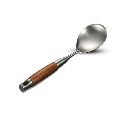 Stainless Steel Wooden Rice Scoop