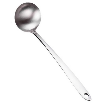 Stainless Steel Flat Handle Soup Ladle 