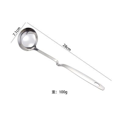 Steel spatula wall hanging soup ladle