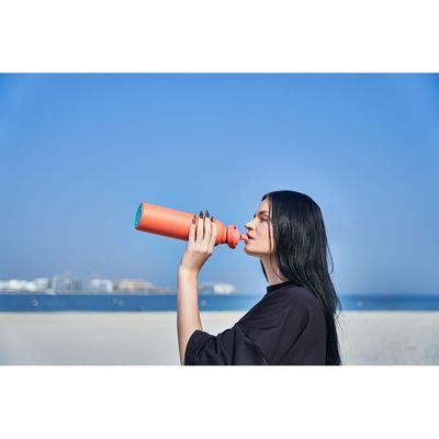 Moya "Black Sea"  700ml Insulated Sustainable Water Bottle Coral