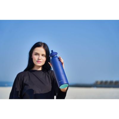 Moya "Black Sea"  700ml Insulated Sustainable Water Bottle Navy