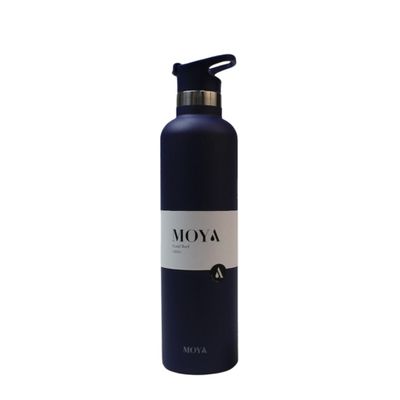 Moya "Coral Reef" 1L Insulated Sustainable Water Bottle Navy