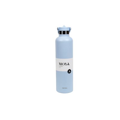 Moya "Coral Reef" 1L Insulated Sustainable Water Bottle Powder Blue