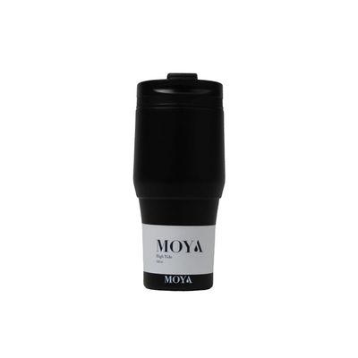 Moya "High Tide" 380ml Travel Coffee Mug Black/Black