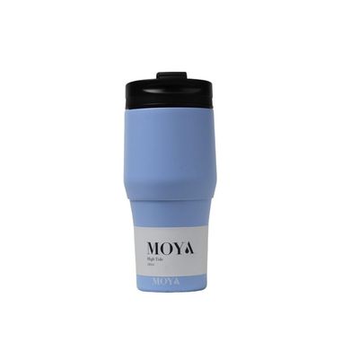 Moya "High Tide" 380ml Travel Coffee Mug Black/Powder Blue 