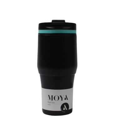 Moya "High Tide" 380ml Travel Coffee Mug Blue/Black