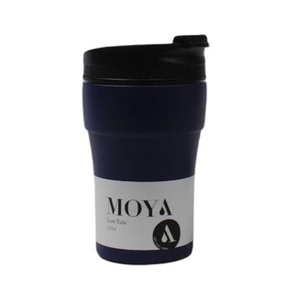 Moya "Low Tide" 250ml Travel Coffee Mug Black/Navy