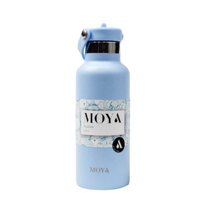 Moya "Starfish" 500ml Insulated Sustainable Water Bottle Powder Blue