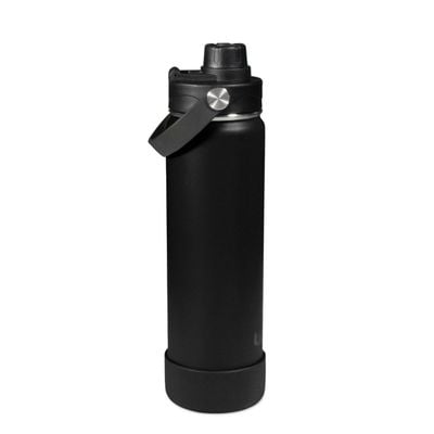 Waicee Onyx Black Reusable Bottle - Durable, Compact, Leak-Proof, Stylish, BPA-Free, Insulated, Portable -  620ml