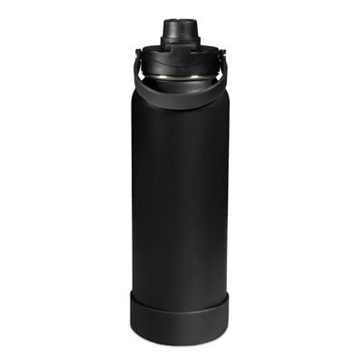 Waicee Onyx Black Reusable Bottle - Ideal for Back-to-School, Insulated, Leak-Proof, Large Capacity, Durable, BPA-Free -  1200ml