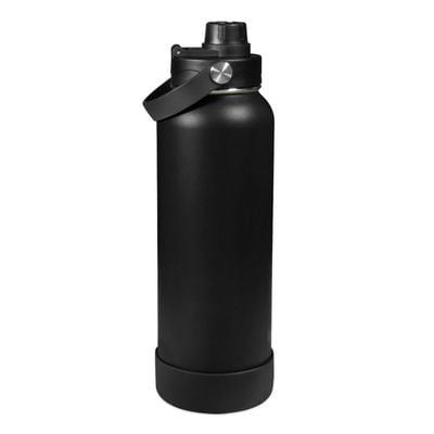 Waicee Onyx Black Reusable Bottle - Ideal for Back-to-School, Insulated, Leak-Proof, Large Capacity, Durable, BPA-Free -  1200ml