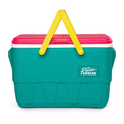 Igloo-Retro Jade 25 Qt Lunch Picnic Basket Cooler