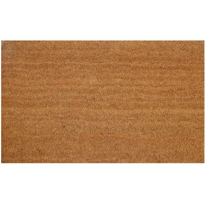 AE Natural PVC & Coir Door Mat, Plain - 40 x 60cm