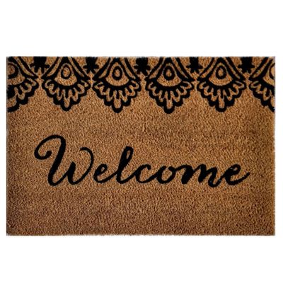 AE Natural PVC & Coir "Welcome" Printed Mat - 45 x 75cm