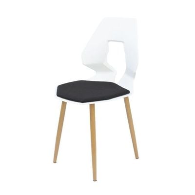 Jilphar Furniture Armless Black & White Dining Chair JP1020B