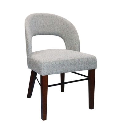 Jilphar Furniture Solid Wooden Dining Chair with Grey Fabric JP1284