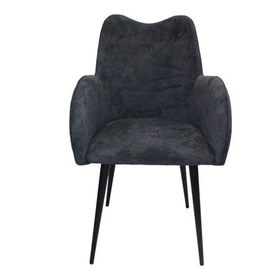 Jilphar Furniture Modern Polyester Fabric Dining Chair with Coated Steel Leg Wine Red - JP1301b