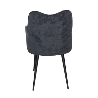 Jilphar Furniture Modern Polyester Fabric Dining Chair with Coated Steel Leg Wine Red - JP1301b