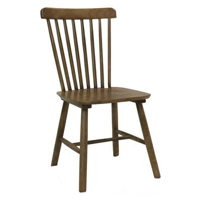 Jilphar Furniture Oiled Walnut Wood Spindle Back Dining Chairs, JP1307