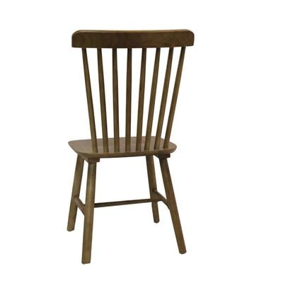 Jilphar Furniture Oiled Walnut Wood Spindle Back Dining Chairs, JP1307