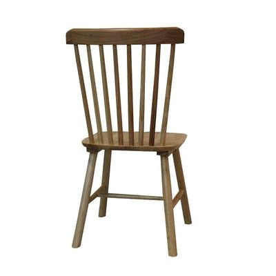 Jilphar Furniture Oiled Walnut Wood Spindle Back Dining Chairs, JP1308