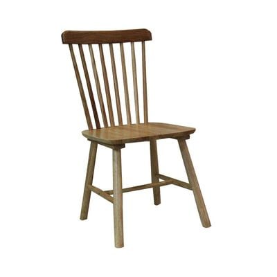 Jilphar Furniture Oiled Walnut Wood Spindle Back Dining Chairs, JP1308