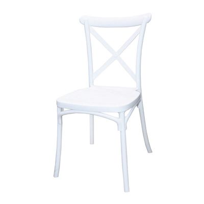 Jilphar Furniture Polypropylene Cross Back Dining Chair JP1310B