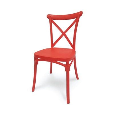 Jilphar Furniture Polypropylene Cross Back Dining Chair JP1310D