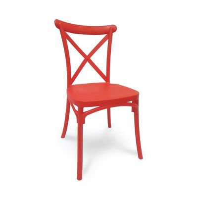 Jilphar Furniture Polypropylene Cross Back Dining Chair JP1310D