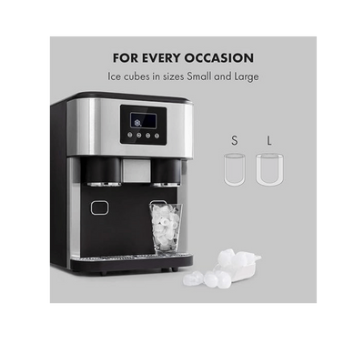 COOLBABY Ice Maker Machine 3 In 1 Counter, Silver