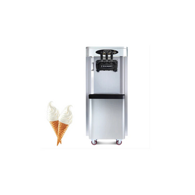 Food soft ice cream machine with casters 25-28L cone Homemade ice cream maker