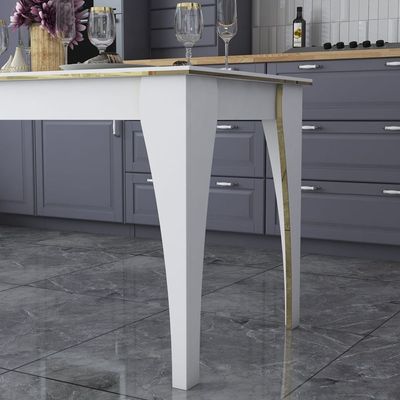 Home Canvas Versa Kitchen Table, Dining Table White