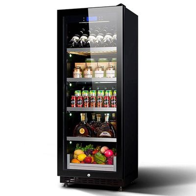 COOLBABY LZM-JG08/LZM-JG10(Double Temperature)Double Spell Wine Cabinet Ice Bar,Wine Cigar Tea Leaf Drinks Fruit Refrigerated Preservation