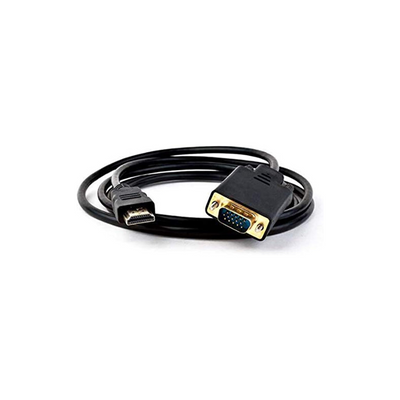 COOLBABY HDMI Male to VGA Male Adapter Cable Converter Lead For Laptop PC TV Out (1.5m)