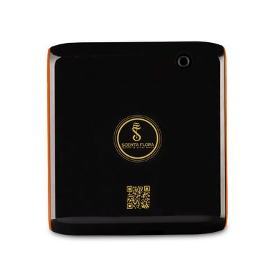 SCENTA FLORA - Scent Lav - Sleek Black Aroma Diffuser, App-Controlled, Battery or Cable Operated (Black)