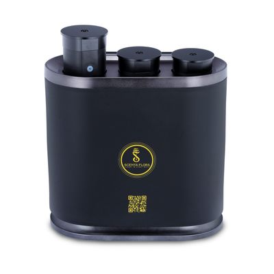 SCENTA FLORA - SCENT TRINITY - Triple Atomizer Scent Diffuser, App-Controlled, Explore 3 Distinct Fragrances (Black)