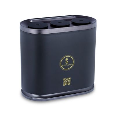 SCENTA FLORA - SCENT TRINITY - Triple Atomizer Scent Diffuser, App-Controlled, Explore 3 Distinct Fragrances (Black)