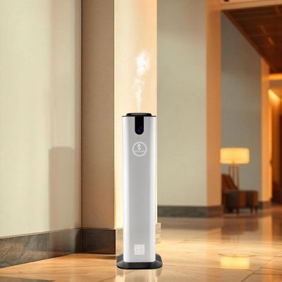 SCENTA FLORA - SCENT INFINITO Essential Oil Diffuser Machine - Standalone Aromatherapy Device, Covers 2500 m³, Whisper-Quiet, Elegant Design, Magnetic Anti-Theft Lock, App Intelligent Control (Silver)