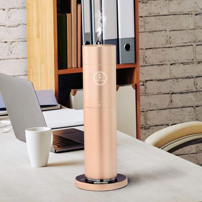 SCENTA FLORA - SCENTORA - Portable Essential Oil Diffuser - Compact, Stylish, Adjustable Fragrance Levels, App-Controlled, Touch Screen, Whisper-Quiet Operation (Gold)