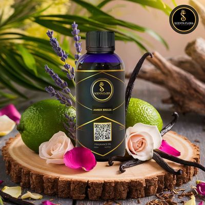 AMBER BREEZE - Diffuser Aroma Oil - Soothing, Healing, and Relaxing Fragrance for Scent Diffusers - Aromatherapy (500 ml)