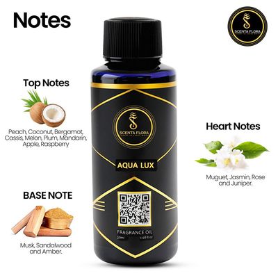 AQUA LUX - Diffuser Aroma Oil - Soothing, Healing, and Relaxing Fragrance for Scent Diffusers - Aromatherapy (50 ml)